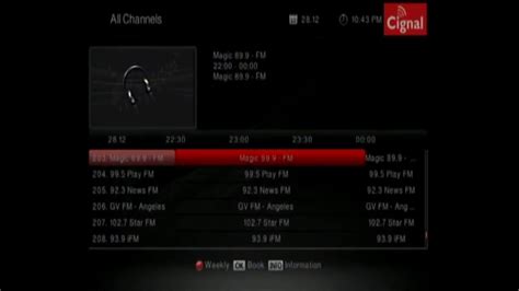 Cignal Digital Tv Channel Line Up Epg Version Youtube