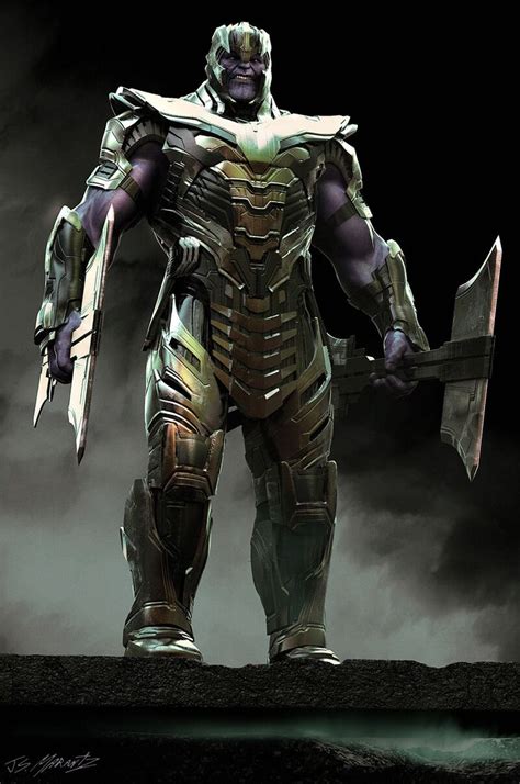 Artstation Avengers Endgame Warrior Thanos Design Jerad Marantz