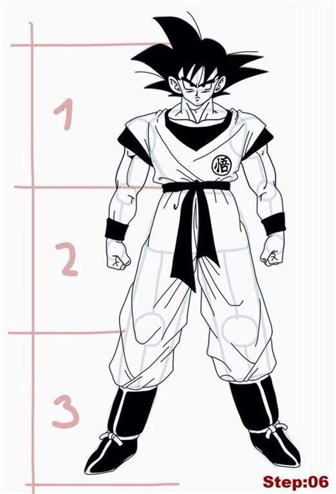 The largest dragon ball legends community in the world! How to Draw Goku from Dragon Ball Z - Full Body | Art Amino