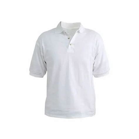Cotton Plain Mens White Polo T Shirts At Rs 235piece In Tiruppur Id