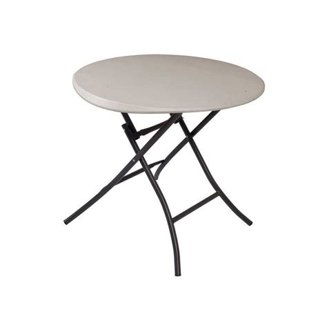 Maybe you would like to learn more about one of these? Lifetime 33 in. Round Putty Folding Table-80230 - The Home Depot