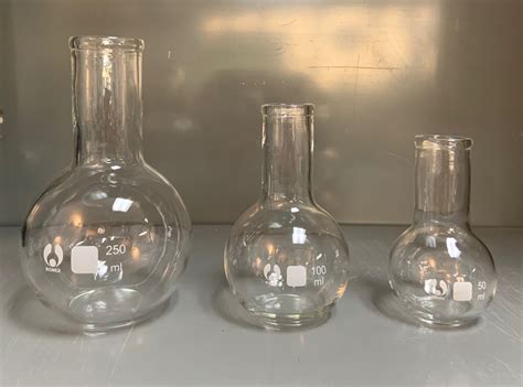 250 Ml Flat Bottom Boiling Flask Glass Klm Bio Scientific