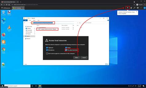 Azure Windows Virtual Desktop Fileupload With The Html5 Client