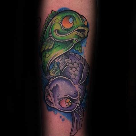 Animetattoo † artist credit ❤. 60 Pisces Tattoos For Men - Astrology Ink Design Ideas