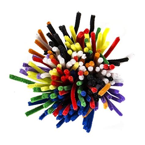 Horizon Group Usa Rainbow Fuzzy Sticks Pipe Cleaner Bendi Sticks Chenille Stems 200 Pack