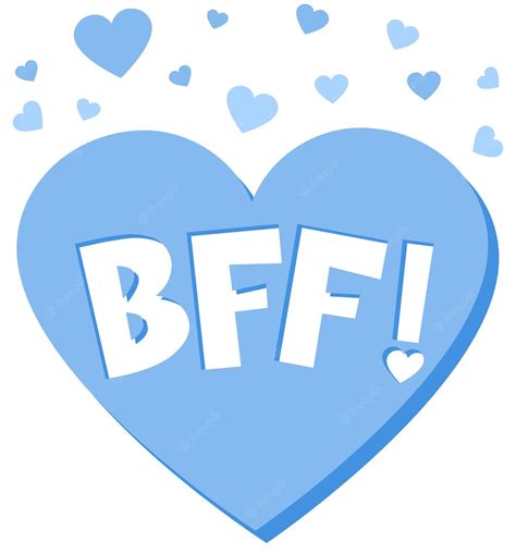 Free Vector Bff Or Best Friend Forever Lettering On White Background
