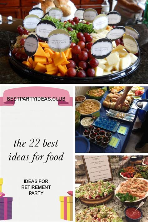 This site might help you. The 22 Best Ideas for Food Ideas for Retirement Party | Retirement parties, Golf party foods ...