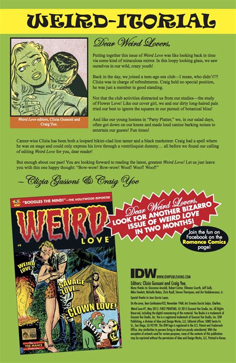 Exclusive Preview Weird Love 7 13th Dimension Comics Creators