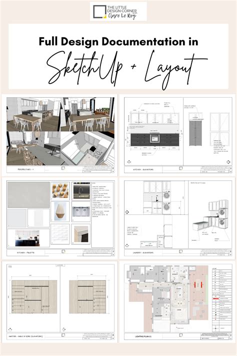 Design Documentation Example In Sketchup Layout — The Little Design
