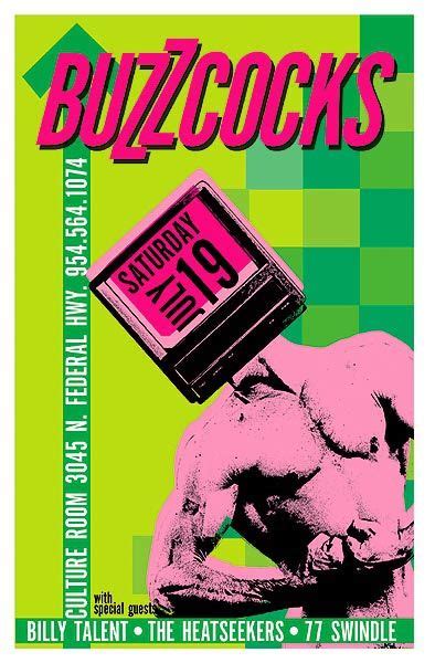 Buzzcocks Punk Poster Rock Poster Art Gig Posters