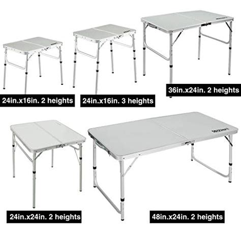 Redcamp Small Camping Table 2 Foot Portable Aluminum Folding Table