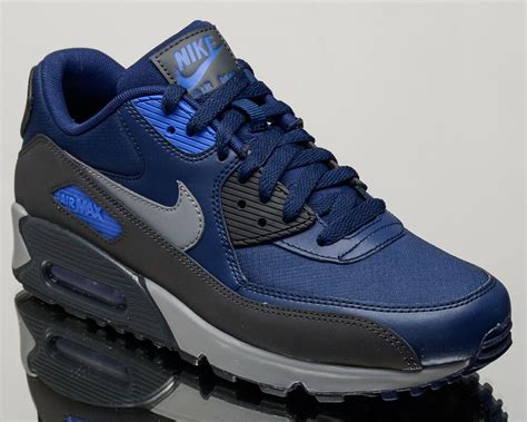 Nike Air Max 90 Essential Men Lifestyle Sneakers New Binary Blue 537384 418 Ebay
