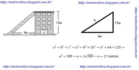 Meteorotica Exercícios Resolvidos Sobre O Teorema De Pitágoras