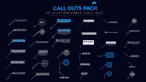 Callout Pack After Effects Templates Motion Array