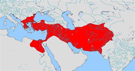 Empire Of Alexander The Great During The Period Of The Highest