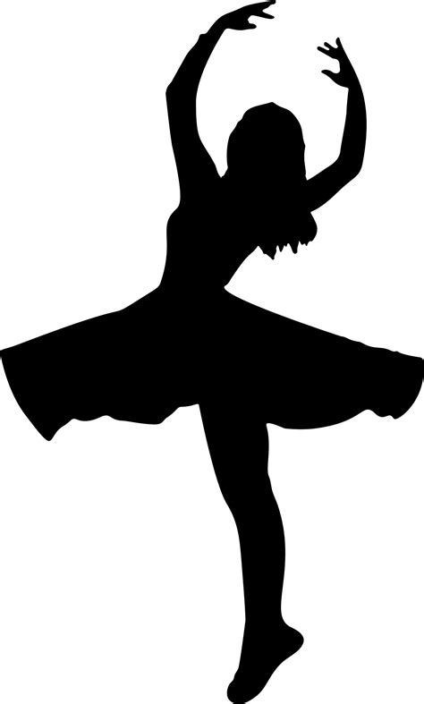 Silhouette Girl Dancing At Getdrawings Free Download