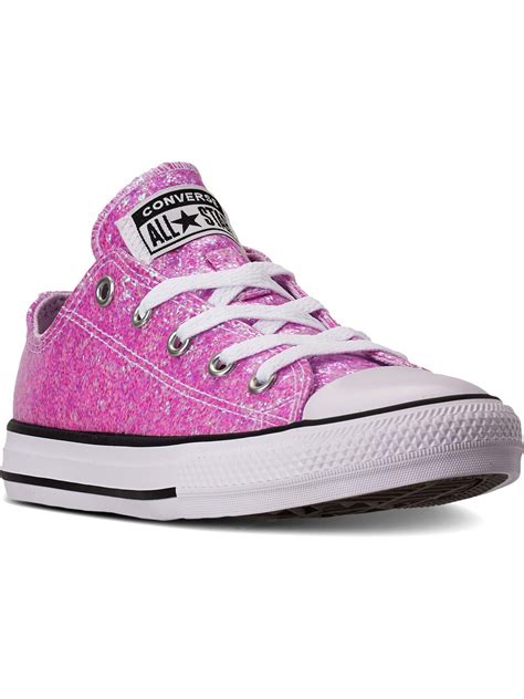 Converse Girls Chuck Taylor Ox Glitter Low Top Sneakers