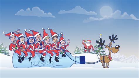 Flaska 2d Animated Christmas Card Youtube