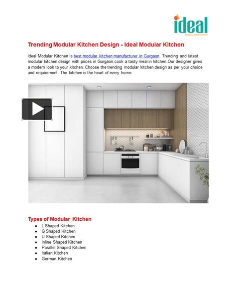 Ppt Trending Modular Kitchen Design Ideal Modular Kitchen