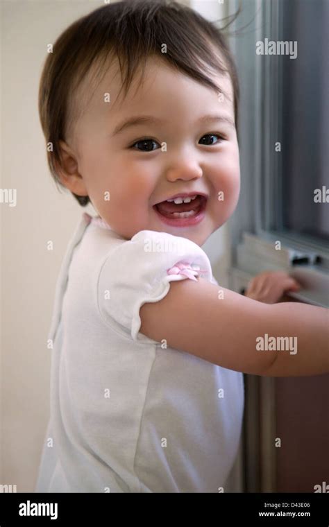 Asian Smiling Baby Hi Res Stock Photography And Images Alamy