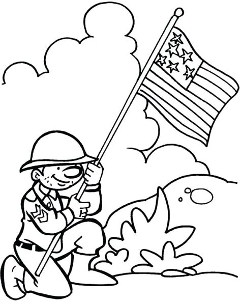 Thank You Veterans Coloring Pages At Free Printable