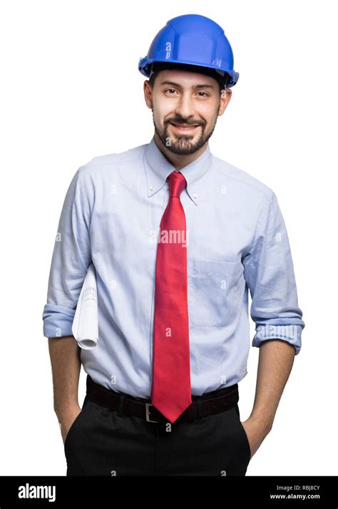 Portrait Of An Handsome Engineer Stock Photo Alamy