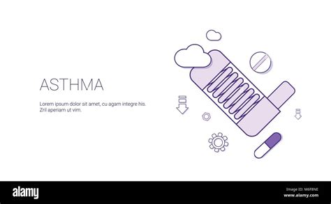 Asthma Disease Health Care Sickness Treatment Concept Template Web