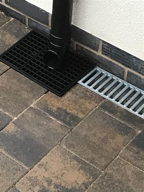 Downpipes Into Surface Water Drainpipe
