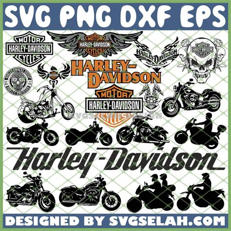 Drawing And Illustration Motorcycle Svg  Png Files Harley Davidson