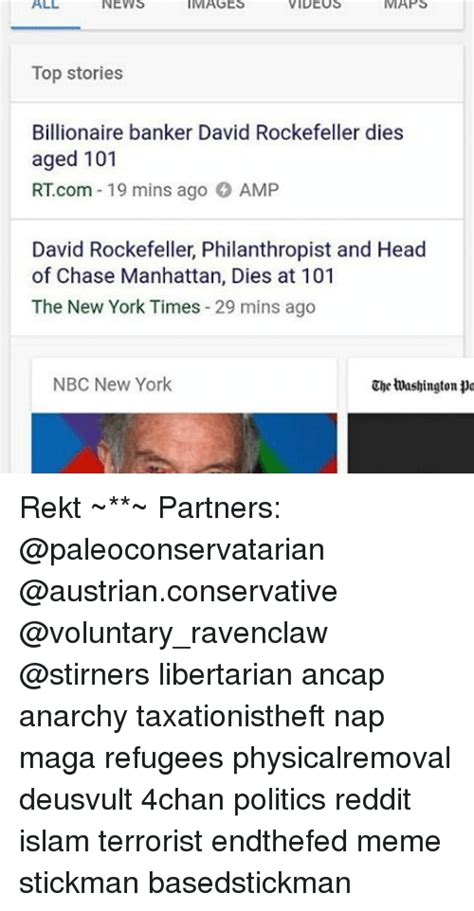 Images Videos Top Stories Billionaire Banker David Rockefeller Dies