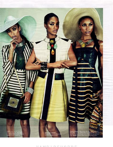 things i like jourdan dunn jasmine tookes and anais mali in w march 2012