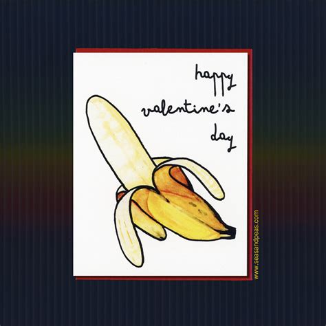 Sexual Innuendo Valentine Card Banana Mature Seas And Etsy Italia