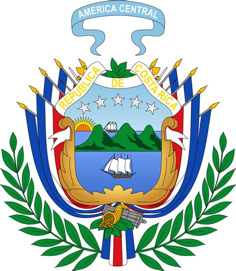 Transparent Costa Rica Clipart Symbol Costa Rica Coat Of Arms Png