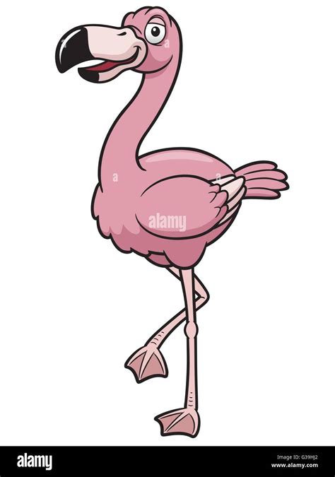 Vector Illustration Of Cartoon Flamingo Stock Vector Image And Art Alamy