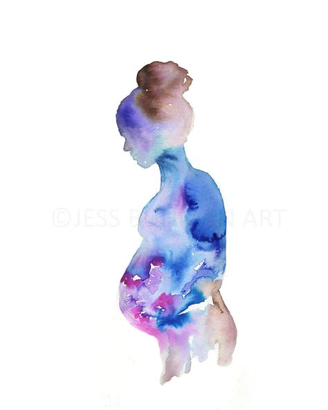 Pregnancy Art Print Woman In Bloom By Jess Buhman Multiple Sizes