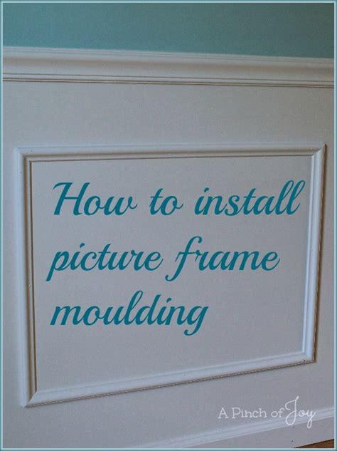 Installing the chair rail too high diminishes the size of a room, making it feel small and stuffed. How to install picture frame moulding | | A Pinch of Joy