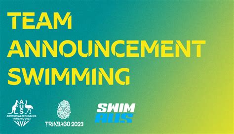 Team Update Swimmers Announced To Trinbago 2023 Commonwealth Youth