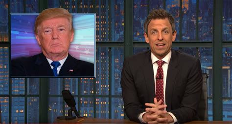 Watch Seth Meyers On How To Trick Trump Into Resigning
