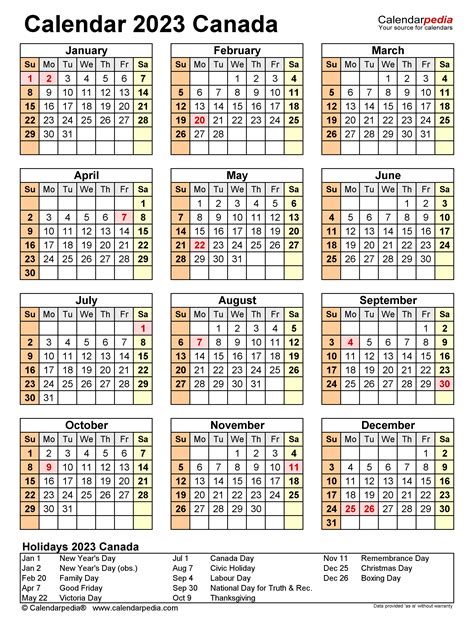 Canada 2023 Holidays 2023 Calendar