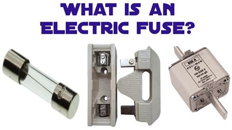 Electric Fuse Working Types And Construction Youtube