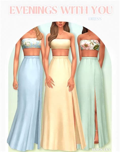 Evenings With You Dress Patreon Maxis Match Patreon Tiered Lily Evening Black Dress Maxi