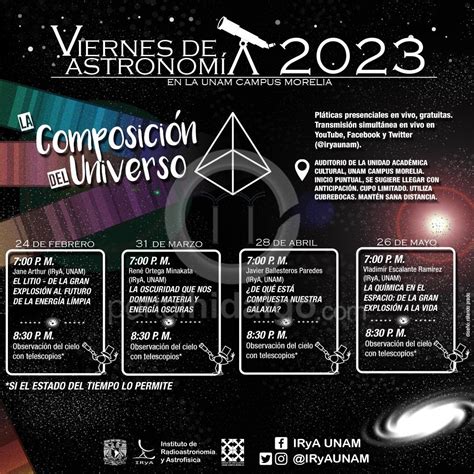 Pláticas Y Observación Del Cielo Con Telescopios En El Campus Morelia De La Unam Portal Hidalgo