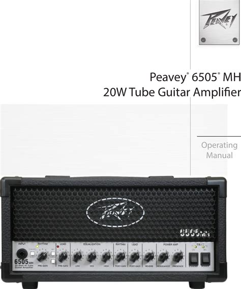 Peavey 6505 Manual