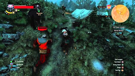 The Witcher Wild Hunt Bandits Combat Gameplay YouTube