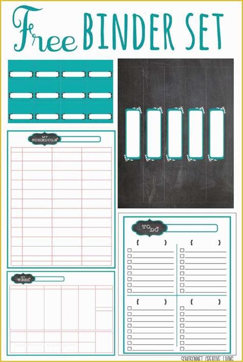 Free Printable Templates For Binders Of Free Printables To Organize