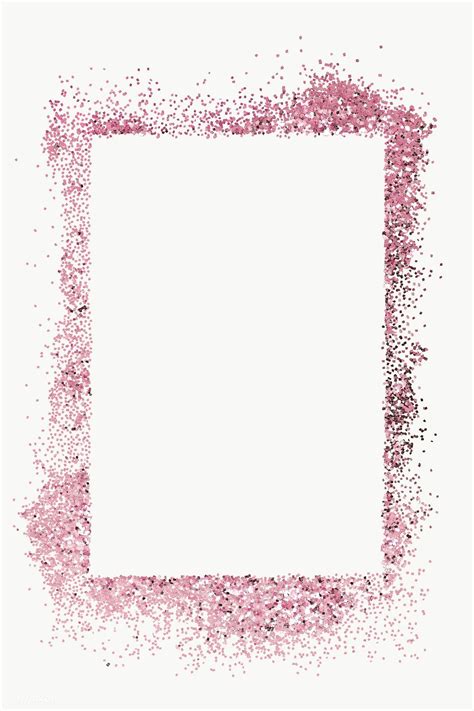 Dusty Shiny Pink Frame Illustration Transparent Png Free Image By