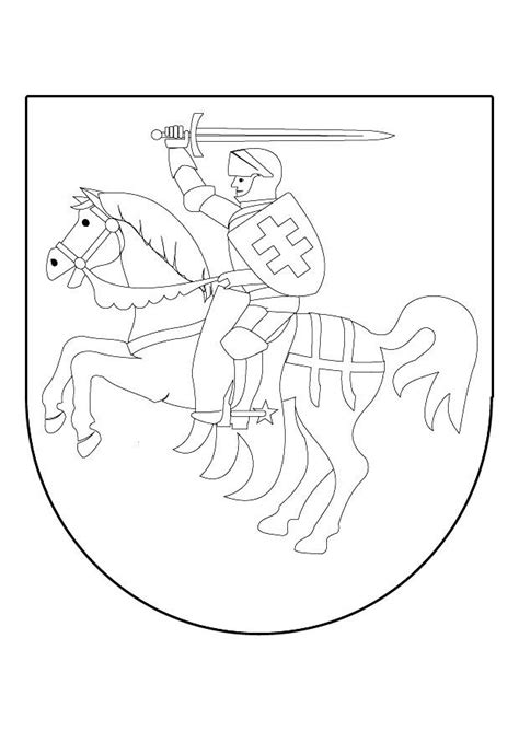 Blank Coat Of Arms Coloring Pages