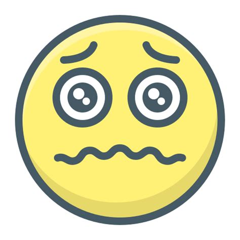 Alarmed Emoji Face Sad Saddened Icon Free Download