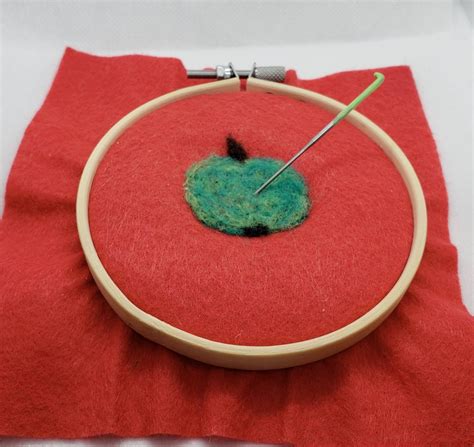 2d Needle Felting Ring 4 Inch Embroidery Hoop Hold Your Etsy