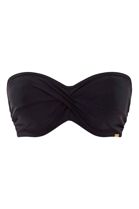 Buy Panache Black Anya Riva Twist Bandeau Bikini Top From The Next Uk